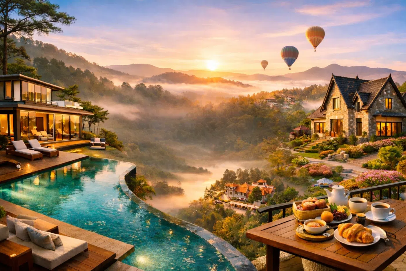Thuê villa Đà Lạt view đẹp